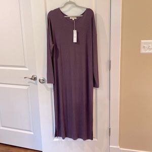 Mimi Maxi Fine Ribbed Hug Dress in Lilac NWT!